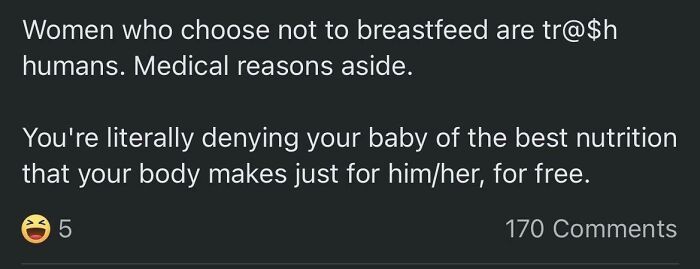 You Don’t Breastfeed? Straight To Jail
