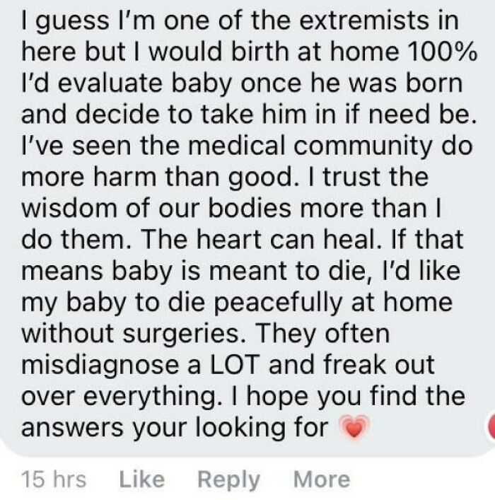 Freebirther Goes Mask Off (A Mom Asked If She Should Birth In A Hospital Due To Baby Having Covid-Induced Myocarditis)