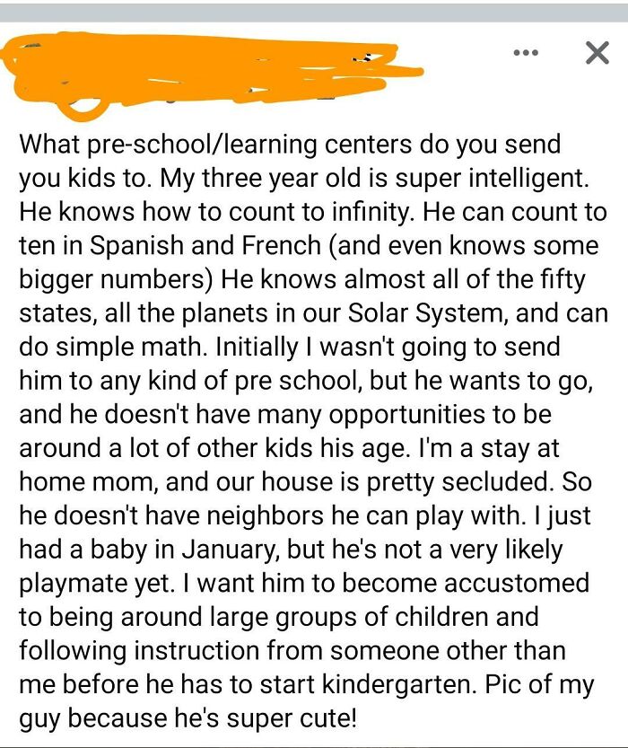 Her 3yo Can Count To Infinity And Is Smarter Than The Majority Of The Us