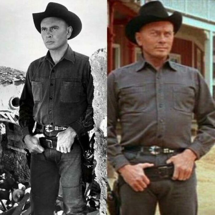 Yul Brynner Dons The Exact Same Outfit As Chris Adams In The Magnificent Seven (1960) And As The Android Gunslinger In Westworld (1973)