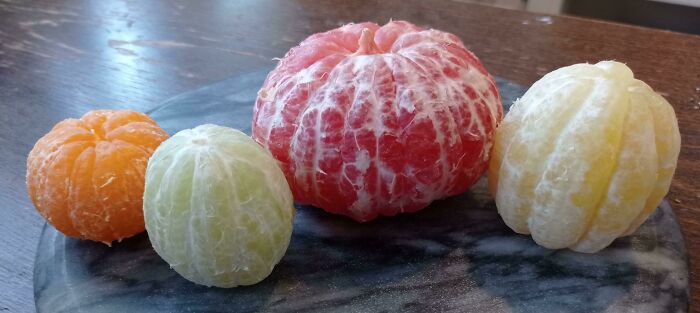 Peeled Citrus Fruits