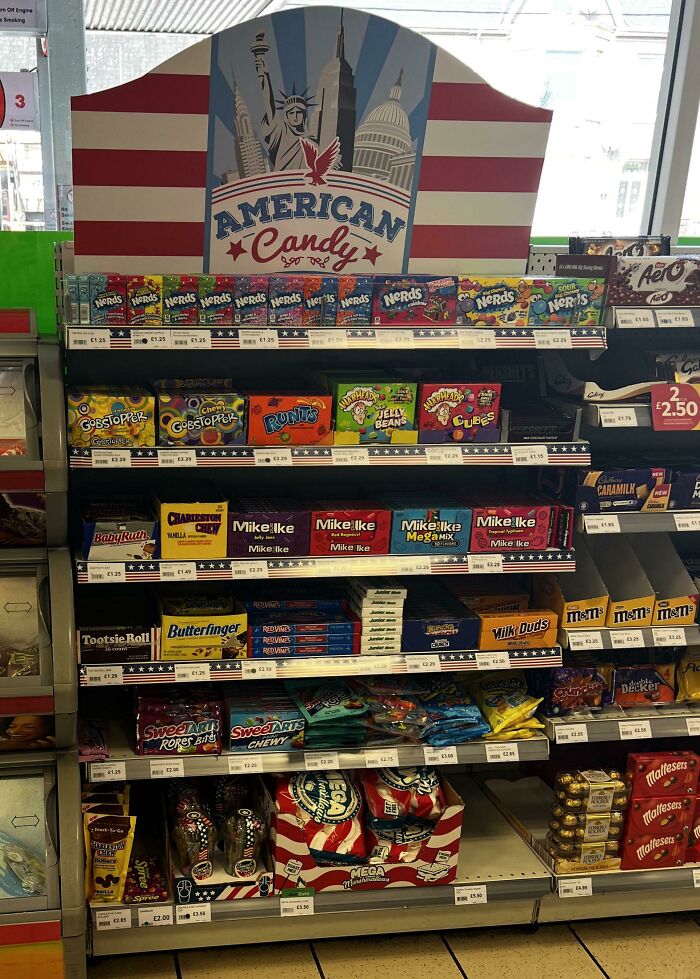 American Candy According To A UK Petrol Station
