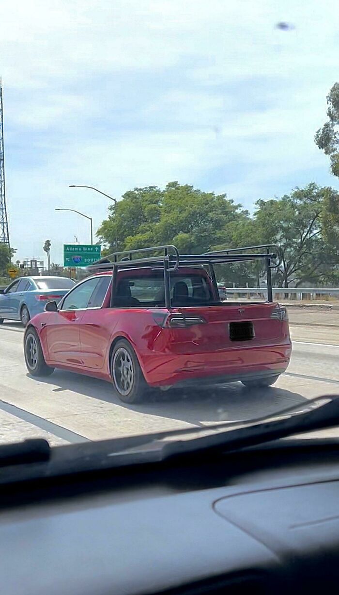 Truck Converted Tesla I Saw On The Way Home