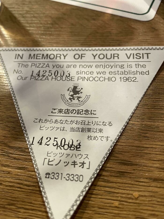 This Pizza Place In Japan Has Been Counting Pizzas For 60 Years