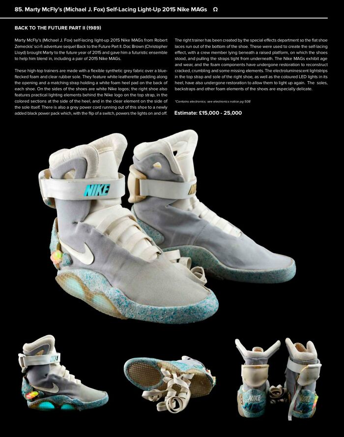 Til - The Self-Lacing Nike Shoe From Back To The Future II Was Modified So The Laces Exited The Bottom Of The Shoe. Michael J. Fox Stood On A Platform And A Stagehand Underneath Pulled The Laces To Make The Effect.