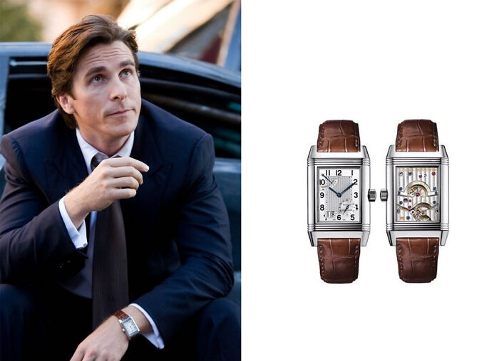 In Batman Begins [2005], Bruce Wayne Wears A Jlc Reverso, Which Is A Watch That Can Flip Over To Hide It's Face