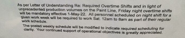 My Work Wants To Make Overtime Mandatory. Is That Legal? This Is In Ontario.