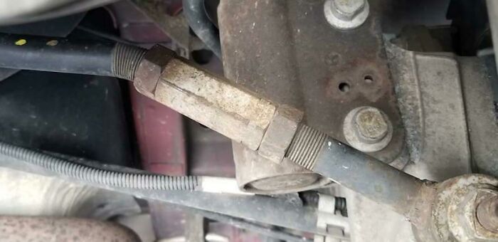 Customer Did His Own Brakes And Jacked His Car Up By The Rear Tie Rod. He Did That To Both Sides