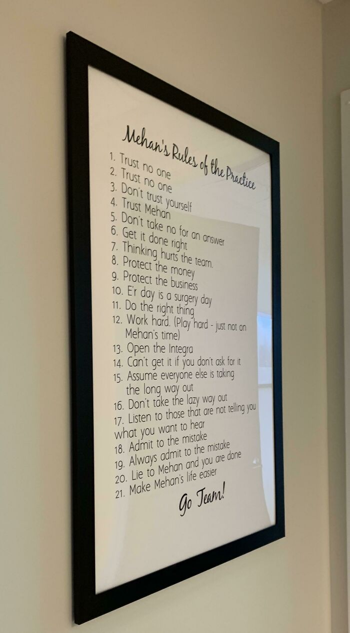 The Most Toxic S**t I've Ever Seen Hanging On An Office Wall.