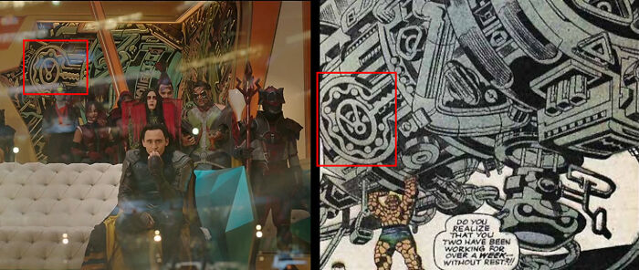 In Thor Ragnarok (2017), The Pattern On This Wall Is A Reference To Fantastic Four" #64 (Published In 1967)