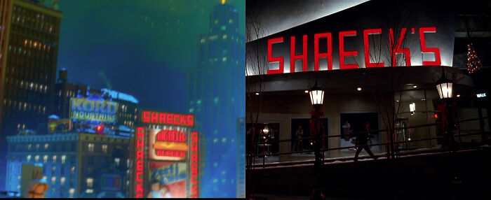 In The LEGO Batman Movie (2017), You Can See A Sign For Shreck's Department Store. This Is A Direct Reference To Batman Returns (1992)