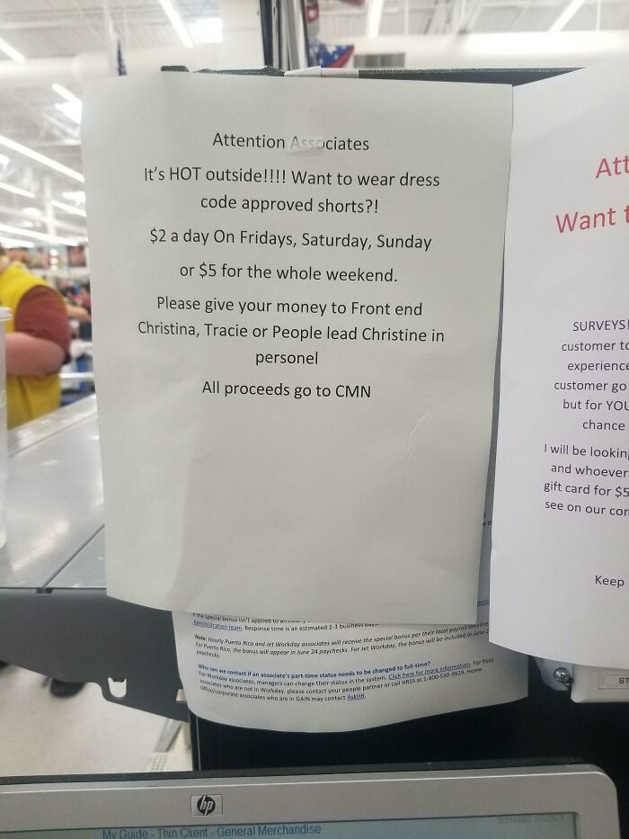 Little Old But This Note Was Put Up Last Summer During Record Breaking Heat Here In Utah. It Was Like 112f If I Remember Correctly. Rip Those Of Us Working Outside.