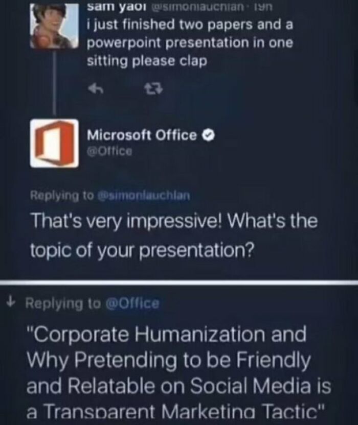 Microsoft Office Would've Never Expected It. Lol