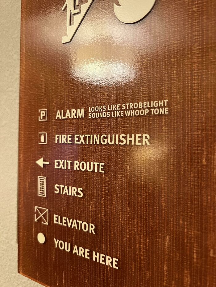 The Hotel I'm Staying At Describes The Indicators Of Their Fire Alarms