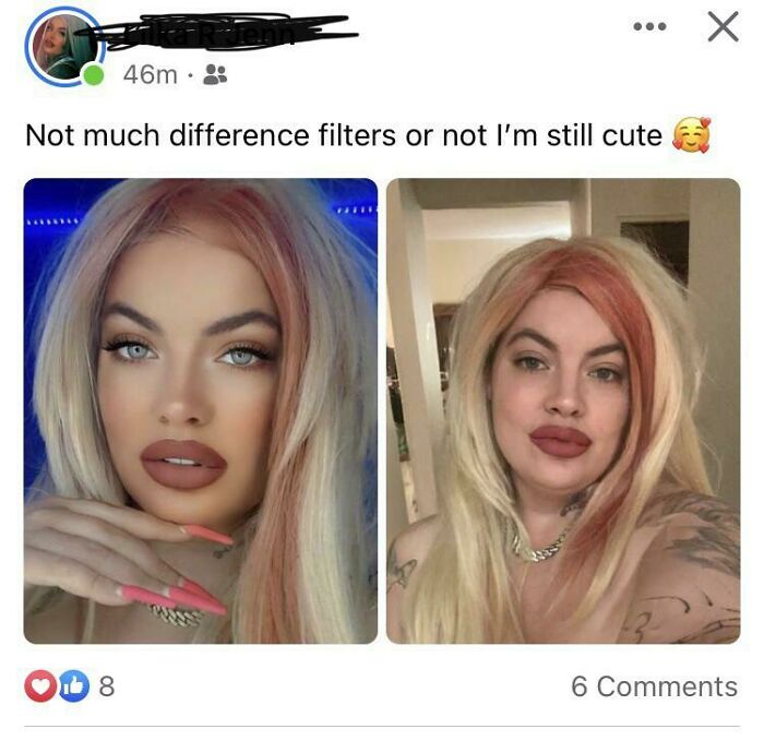 She Got Called Out For Using Heavy Filters And Her Response Was Interesting