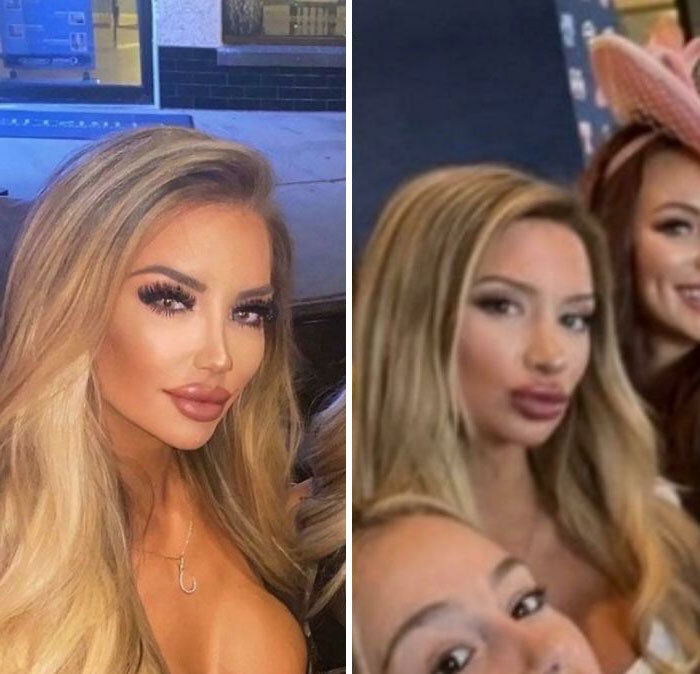 Group Picture On Someone Else's Profile vs. Her Picture