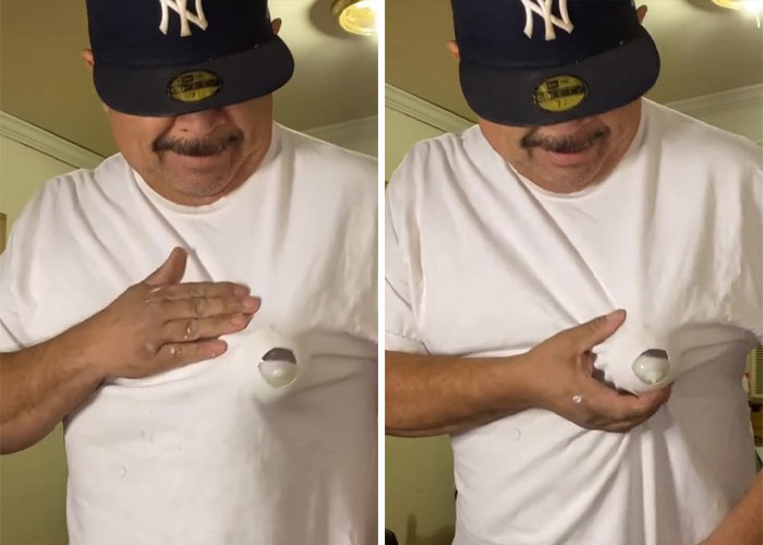 People Are Loving This Grandad’s Idea Of Faking Breastfeeding When The Baby Refuses To Drink Out Of The Bottle People Are Loving This Grandad’s Idea Of Faking Breastfeeding When The Baby Refuses To Drink Out Of The Bottle