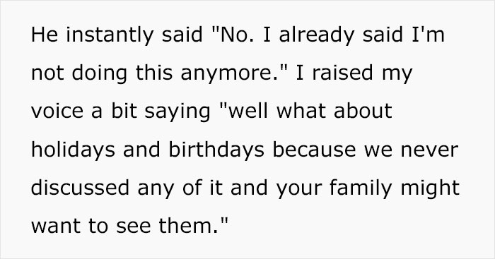 Woman Asks Her Ex-DIL To Let Her Son Meet His Children, She Exposes Her Ex-Husband Who Actually Doesn’t Want Anything To Do With His Kids Woman Asks Her Ex-DIL To Let Her Son Meet His Children, She Exposes Her Ex-Husband Who Actually Doesn’t Want Anything To Do With His Kids