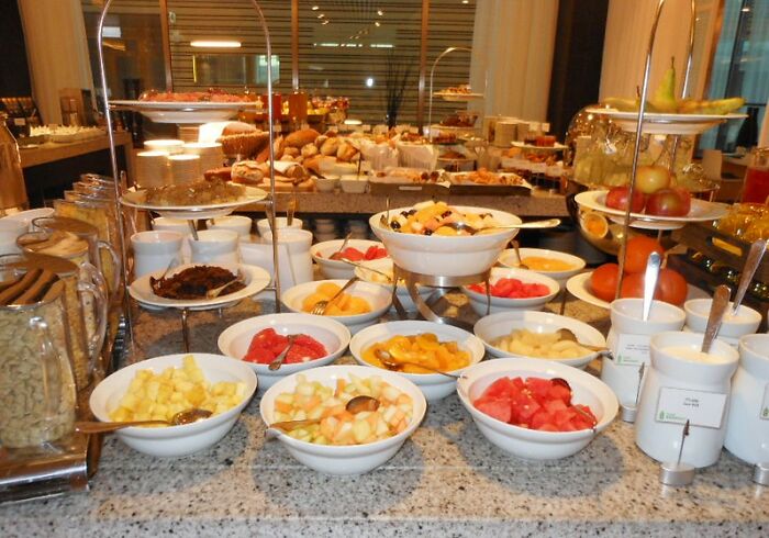 Eating Too Much At A Breakfast Buffet