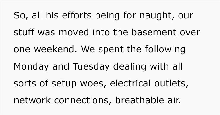 Company Lawyer Throws A Tantrum About People Getting Moved Into His Office Space, Employee Takes Revenge By Seating A Sound Engineer Close By Company Lawyer Throws A Tantrum About People Getting Moved Into His Office Space, Employee Takes Revenge By Seating A Sound Engineer Close By