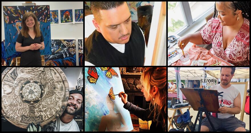 40 Artists Create New Works Right Before Your Eyes!