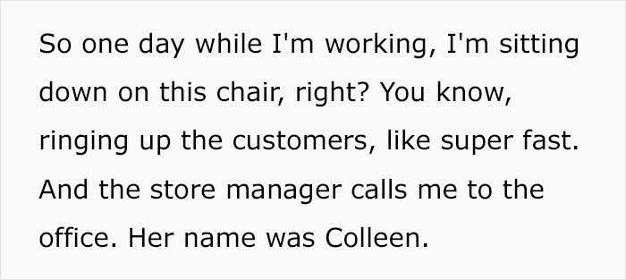 “I Thought It Was A Joke”: Store Manager Writes Up An Employee, Says When You’re Sitting On A Chair, It’s Not To Lounge Around “I Thought It Was A Joke”: Store Manager Writes Up An Employee, Says When You’re Sitting On A Chair, It’s Not To Lounge Around