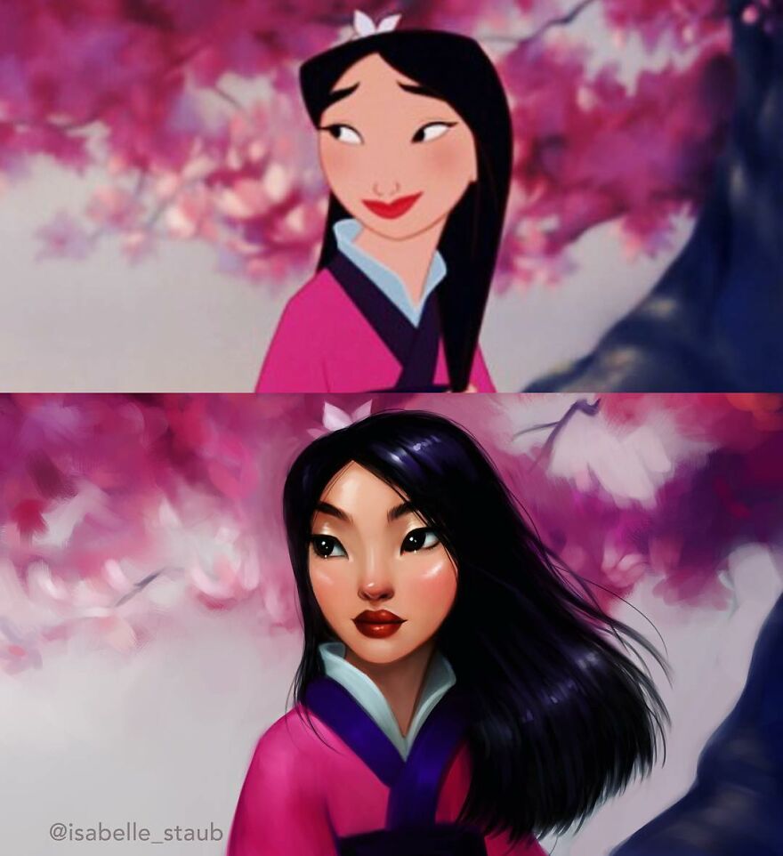 An Artist Showed How Disney Princesses Would Look If They Were Drawn Today An Artist Showed How Disney Princesses Would Look If They Were Drawn Today