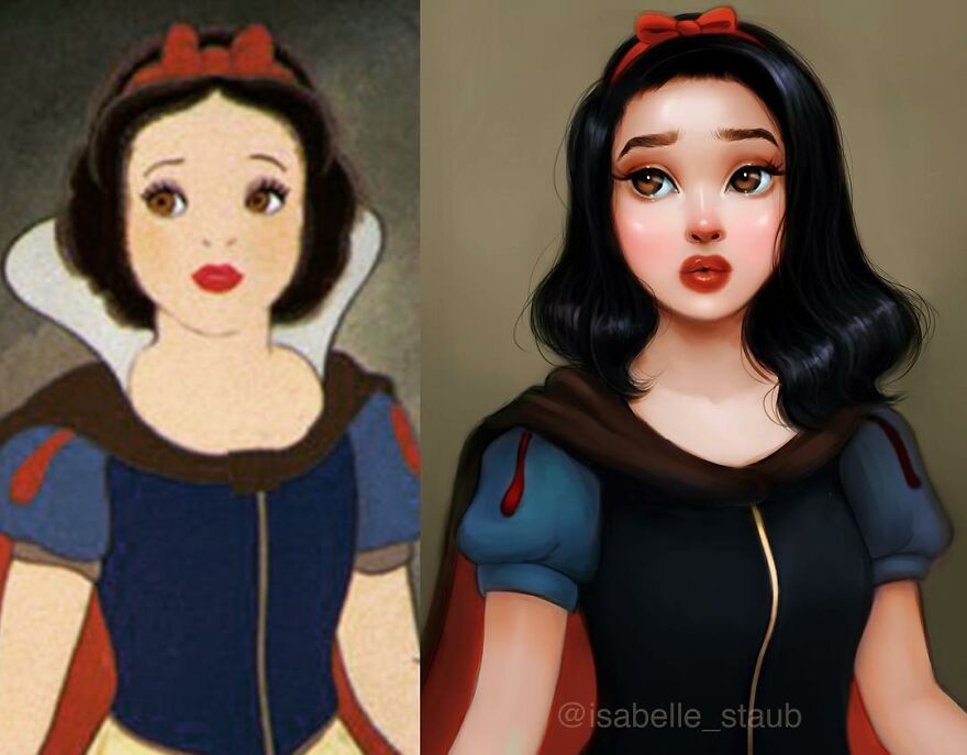 An Artist Showed How Disney Princesses Would Look If They Were Drawn Today An Artist Showed How Disney Princesses Would Look If They Were Drawn Today