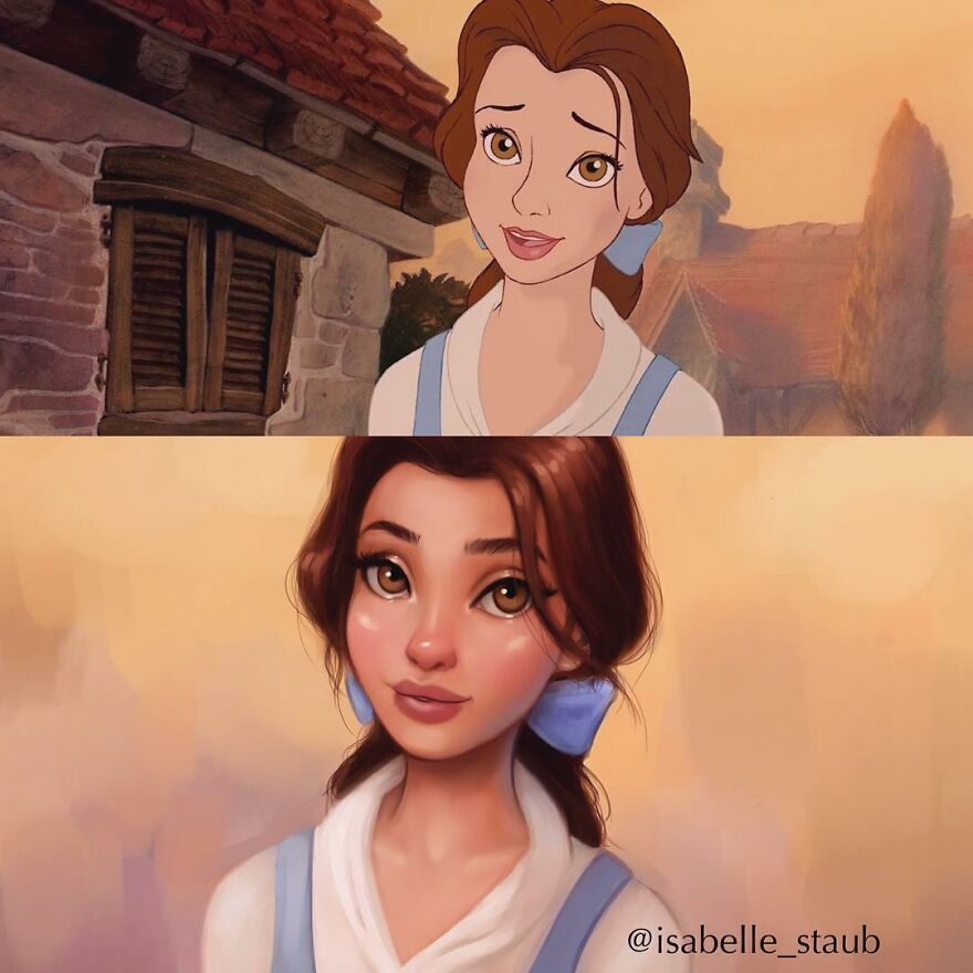 An Artist Showed How Disney Princesses Would Look If They Were Drawn Today