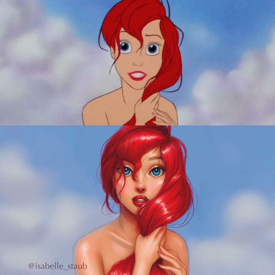 An Artist Showed How Disney Princesses Would Look If They Were Drawn Today An Artist Showed How Disney Princesses Would Look If They Were Drawn Today