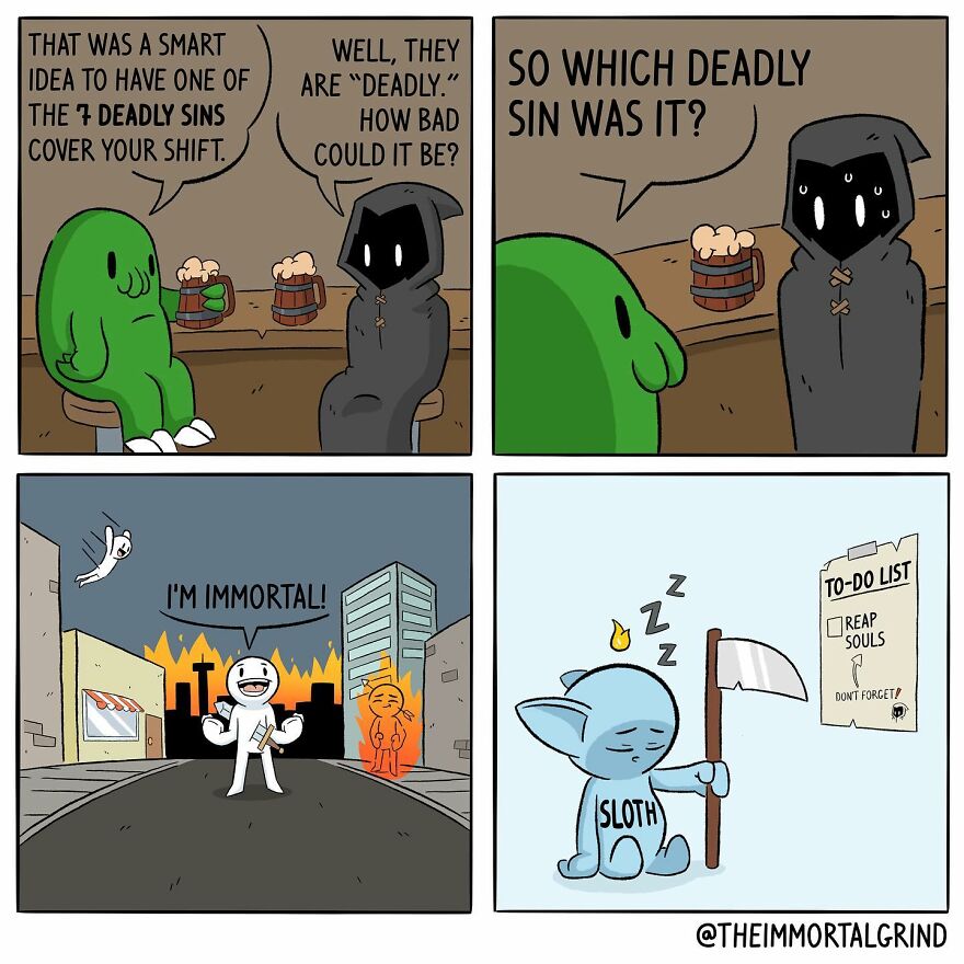 Artist Create Comics About The Afterlife And Death (New Pics)