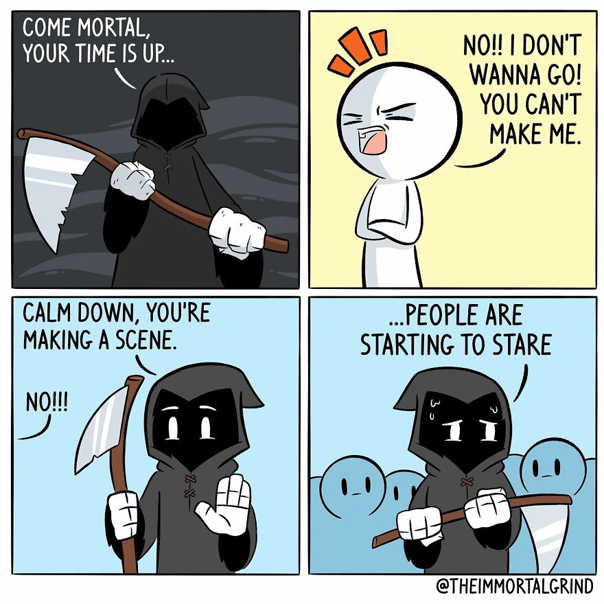 Artist Create Comics About The Afterlife And Death (New Pics)