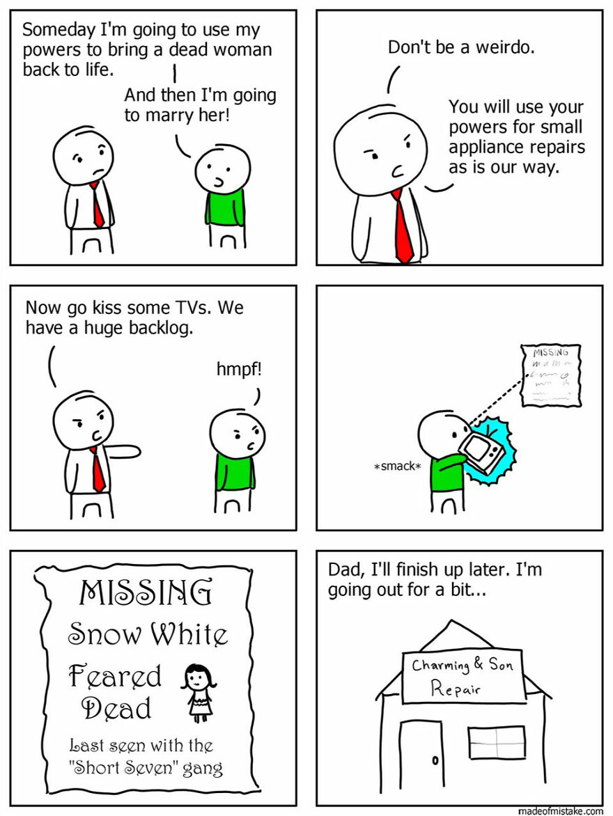 Artist Makes His Characters Have Unexpected Twists And It Works Very Well