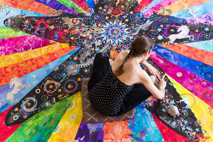 I Traced My Legs To Create A Giant Rainbow Collage (10 Pics) I Traced My Legs To Create A Giant Rainbow Collage (10 Pics)