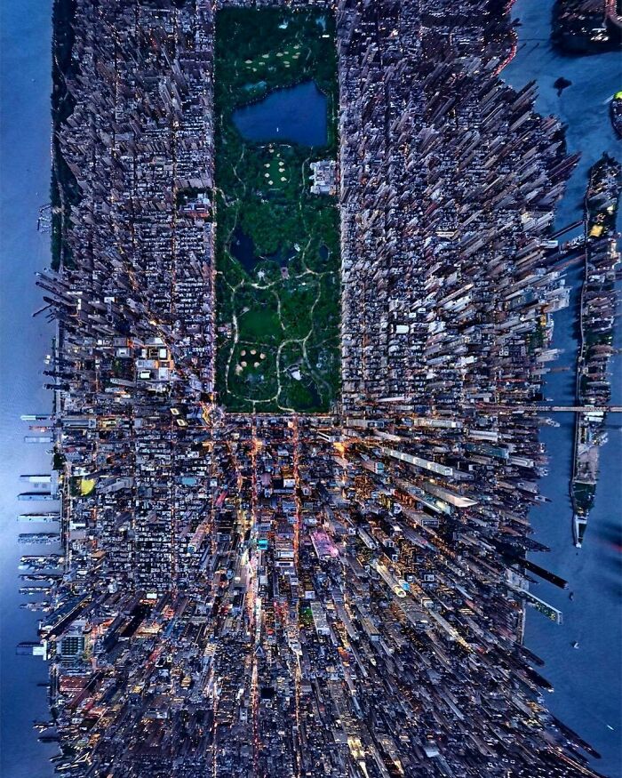 Central Park, Manhattan Aerial View