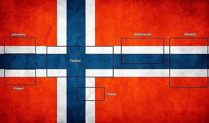 The Many Flags Inside Norway’s Flag