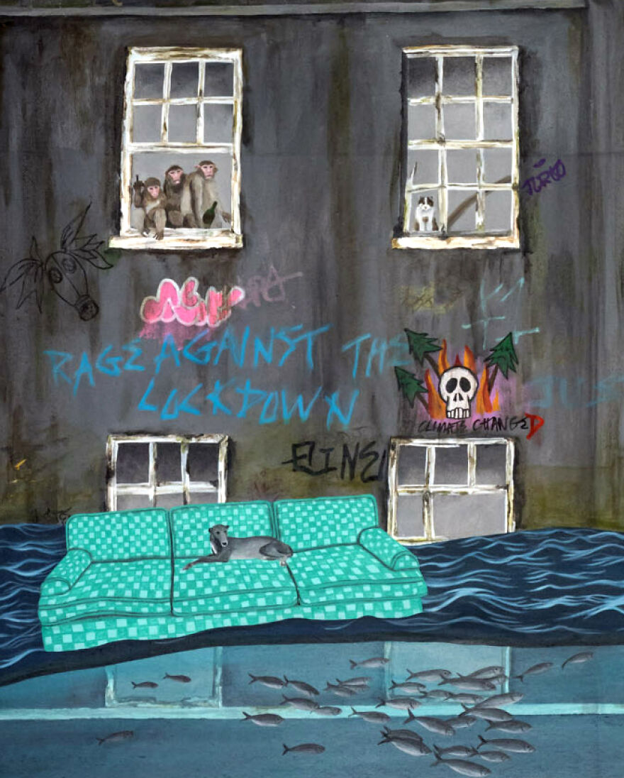 I Illustrated Boris And Partygate At Downing Street (5 Pics)