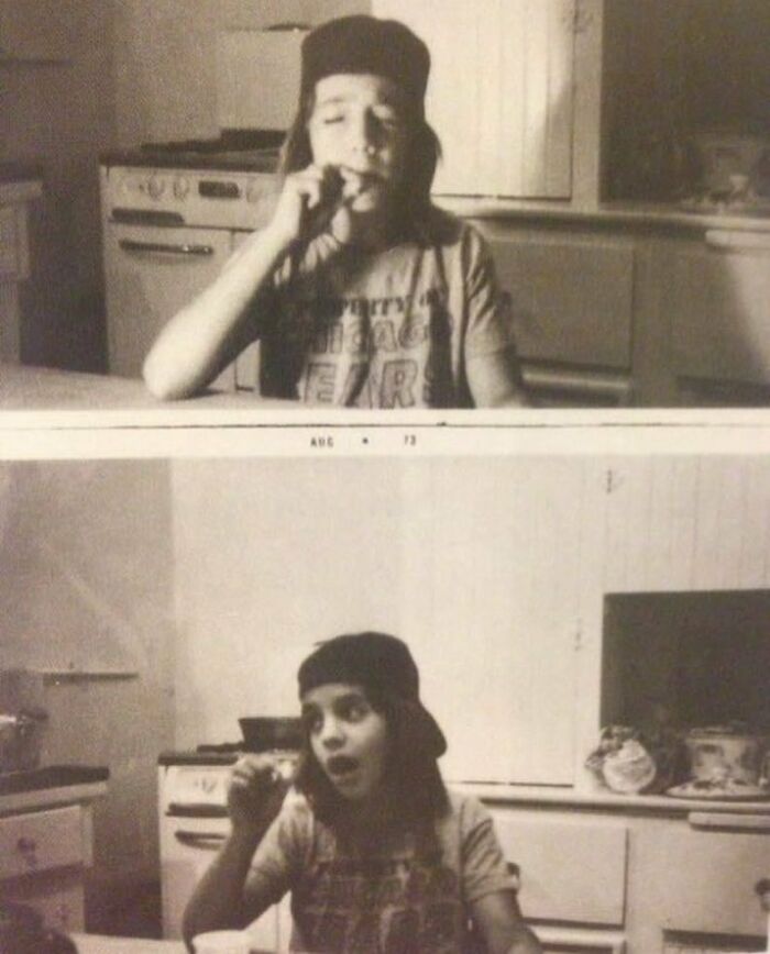 Anthony Kiedis Smoking Pot For The First Time At The Age Of 11, 1973photographed By His Father