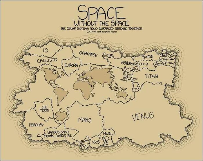 Map Of Space Without The Space