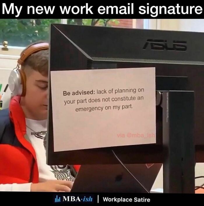 Yup @mba_ish, You Got That Right.
.
.
.
.
.
#corporatehumor #corporate #humor #worklife #work #wfh #wfhlife #workfromhome #funny #funnymemes #workmeme #workmemes #workprobs #workproblems #workhumor #officelife #officememes #officememe #officehumor