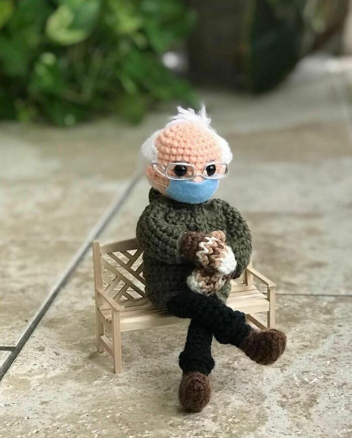 Bernie Sanders Crochetlove By Tobeytimecrochet