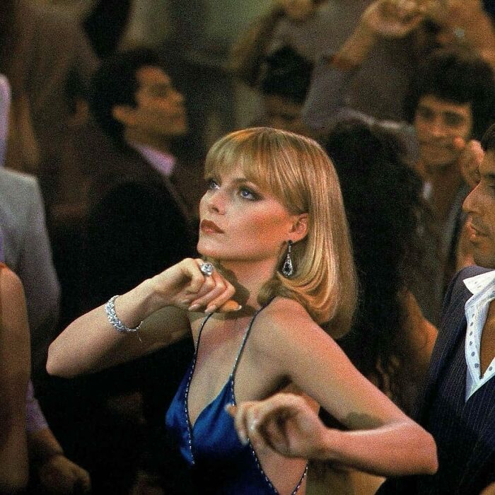 Michelle Pfeiffer como Elvira Hancock en 'El Precio del Poder', 1983 dirigida por Brian De Palma