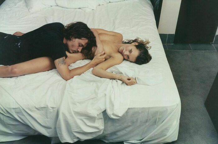 Johnny Depp y Kate Moss fotografiados por Annie Leibovitz, 1994