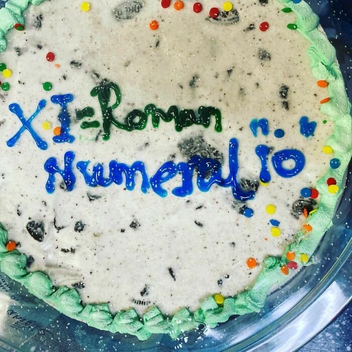 I Ordered My Son's Birthday Cake. I Asked Them To Put XI (Roman Numeral) And Underneath That Write Xavius (His Name). This Is What They Made