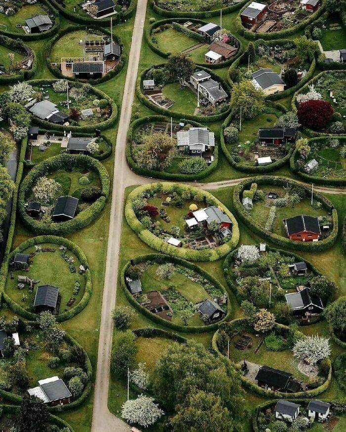 Los jardines redondos diseñados, por Carl Theodor Sorensen