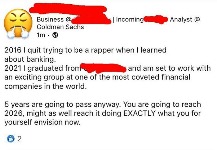 From Aspiring Rapper To Incoming Analyst #linkedinflex