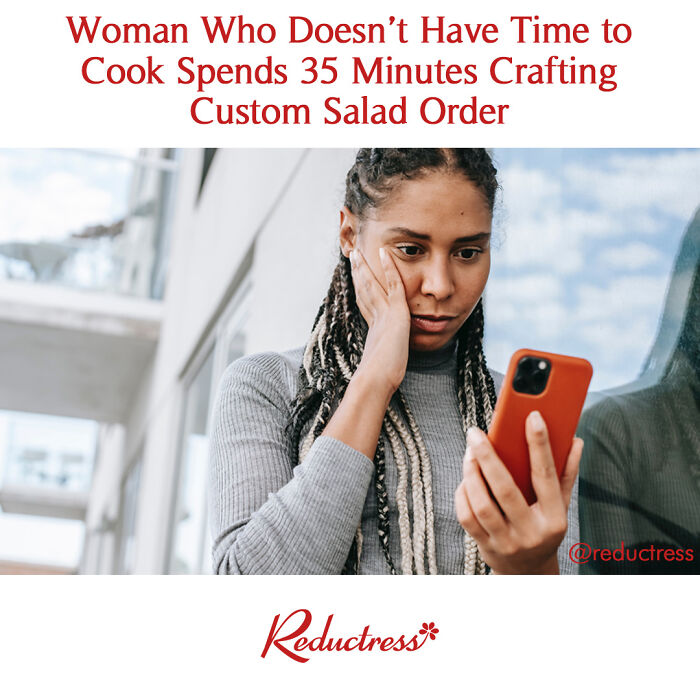 "They Need To Know I Want Medium-To-Heavy Dressing, Not Just Medium."
#salad #productivity