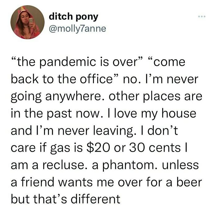 Pandemic, No Pandemic, Either Way, That’s A No From Me Dawg
via @ditchponymemes