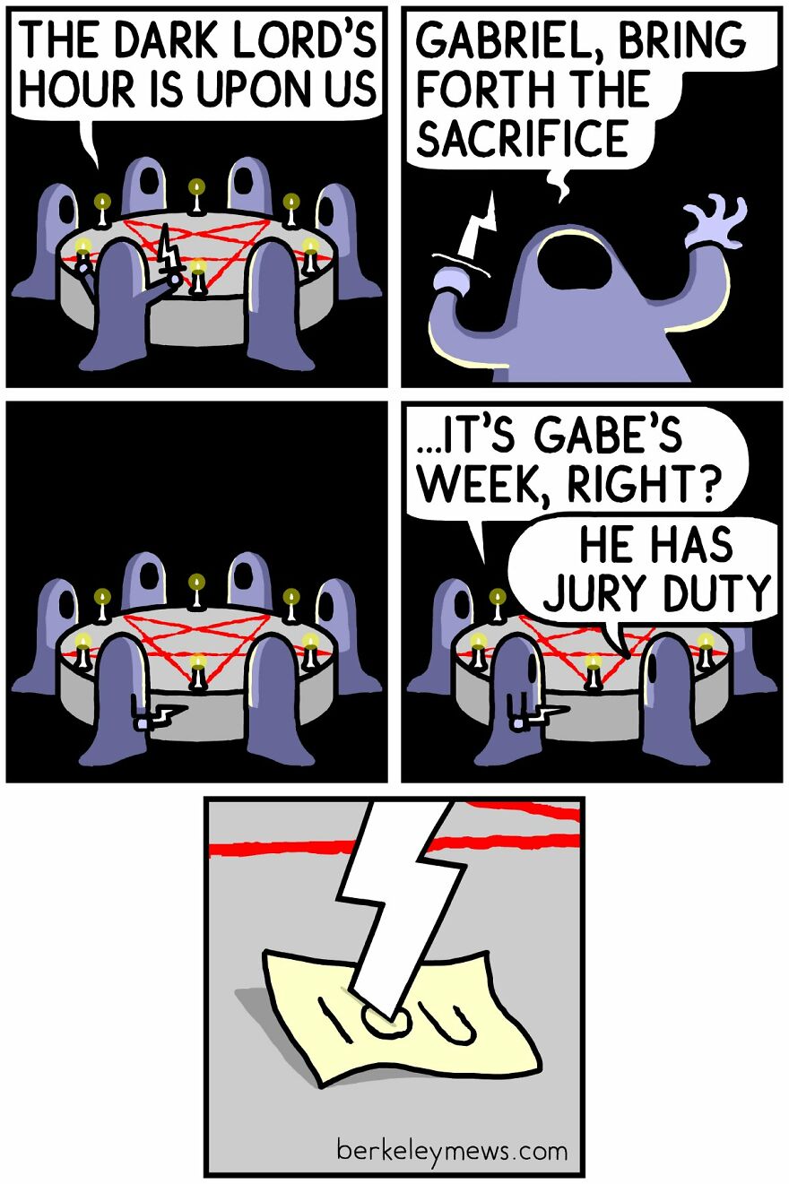 Berkeley Mews Creates Dark Humor Comics Which At First You Might Mistake Them For Innocent (38 New Pics)