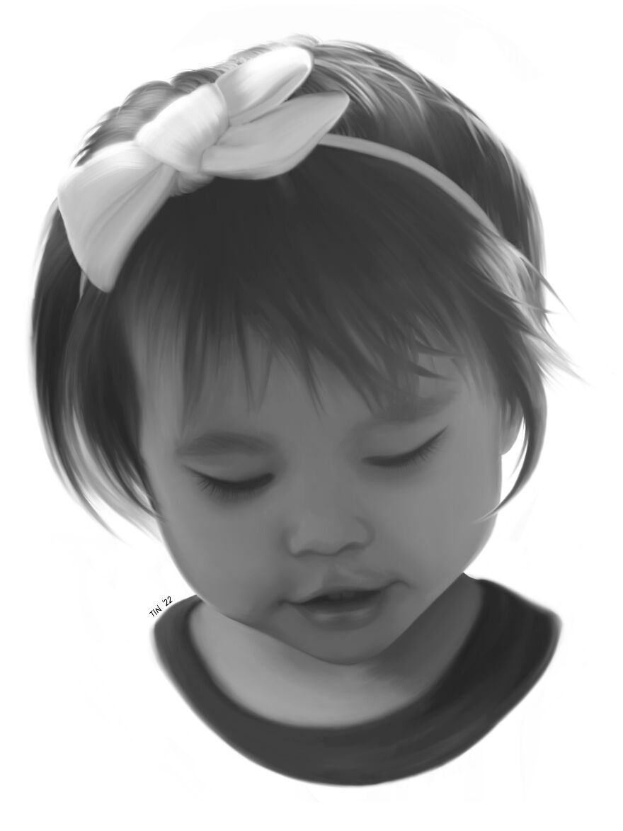 I Have Just Recently Discovered That Digital Art Is Something I Enjoy. Here's A Drawing Of My Daughter ❤